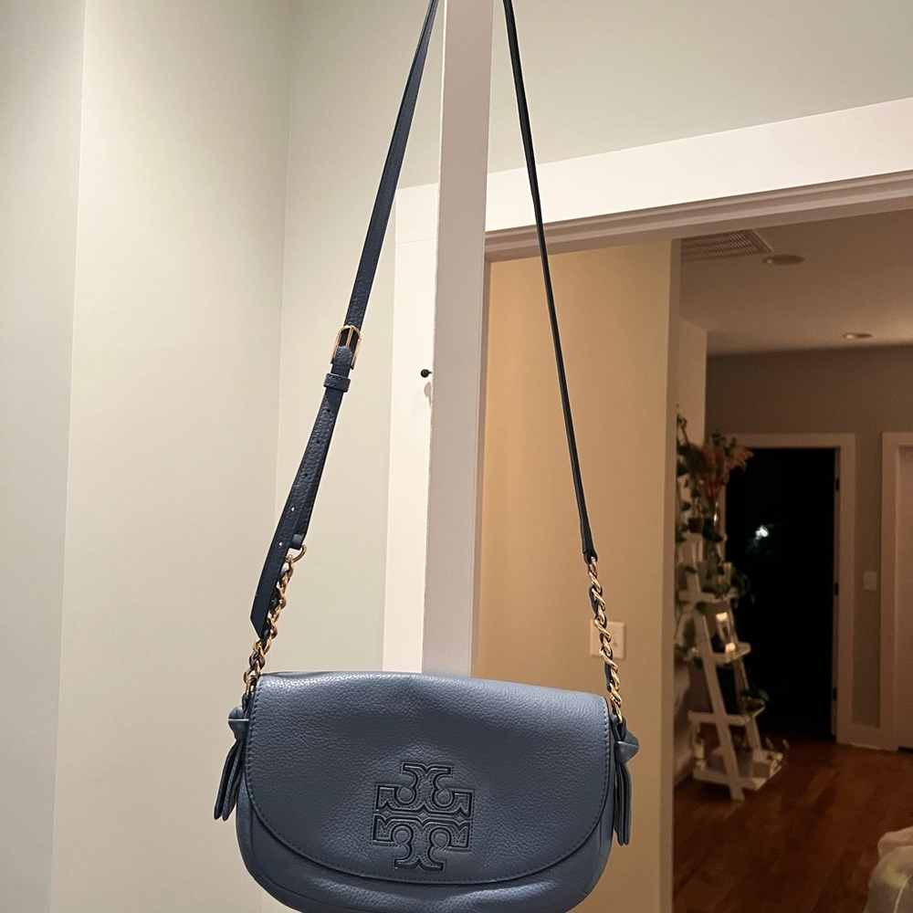 Tory Burch blue crossbody bag